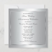 Elegante taart 25-jarig huwelijksjubileumfeest kaart (Achterkant)