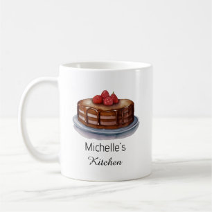 Elegante taart bakker gebak chef-kok gepersonalise koffiemok