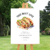 Elegante Taco Over Liefde Koppels Douche Welkomstb Poster