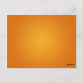 Elegante tafel nummer liefde Bunting Sinaasappel Briefkaart (Achterkant)