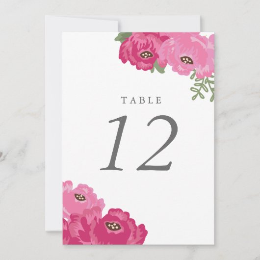 Elegante tafelnummer met metselwerkpot (Voorkant)