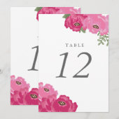 Elegante tafelnummer met metselwerkpot (Voorkant / Achterkant)