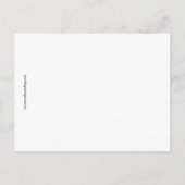 Elegante tafelnummerkaarten voor huwelijken uitnodiging briefkaart (Achterkant)