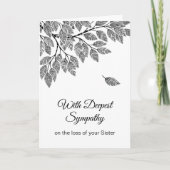 Elegante Takelblad Diepste Medeleven Kaart (Voorkant)