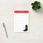 Elegante takenlijst & cowboylaarzen post-it® notes (Kantoor)