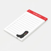 Elegante takenlijst & cowboylaarzen post-it® notes (Schuin)