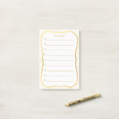 Elegante takenlijst post-it® notes (Op bureau)