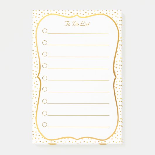 Elegante takenlijst post-it® notes (Voorkant)