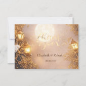 Elegante takken rustieke lantaarn bedankkaart (Voorkant)