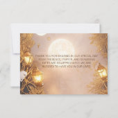 Elegante takken rustieke lantaarn bedankkaart (Achterkant)