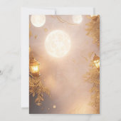 Elegante takken rustieke lantaarn bedrijf kerst kaart (Achterkant)