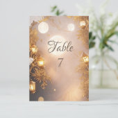 Elegante takken rustieke lantaarn kaart (Staand voorkant)