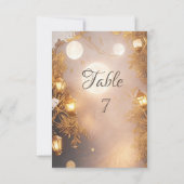 Elegante takken rustieke lantaarn kaart (Achterkant)