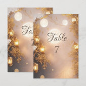 Elegante takken rustieke lantaarn kaart (Voorkant / Achterkant)