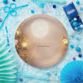 Elegante takken rustieke lantaarn papieren bordje (Feest)