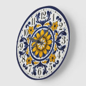 Elegante Talavera Klok Met Cijfers (Hoek)