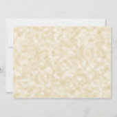 Elegante  Tan Perkament Papier Stijl Bruiloft Kaart (Achterkant)