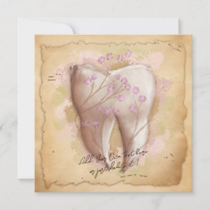 Elegante  tandarts assistent cadeau kaart