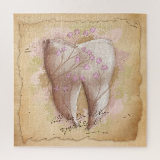 Elegante  tandarts assistent cadeau legpuzzel (Verticaal)