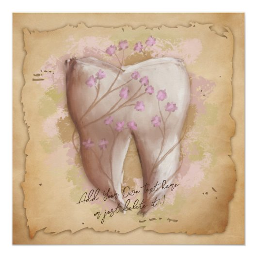 Elegante  tandarts assistent cadeau perfect poster (Voorkant)