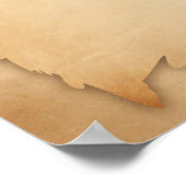 Elegante  tandarts assistent cadeau poster (Hoek)