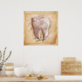 Elegante  tandarts assistent cadeau poster (Keuken)