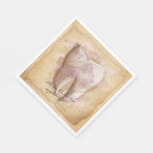 Elegante tandarts assistent cadeau servet (Hoek)
