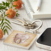 Elegante  tandarts assistent cadeau sleutelhanger (Voorkant Rechts)