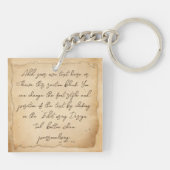 Elegante  tandarts assistent cadeau sleutelhanger (Achterkant)