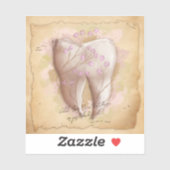 Elegante tandarts assistent cadeau sticker (Vel)