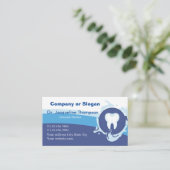 Elegante Tandarts Logo Afspraak Bedrijf Afsprakenkaartje (Staand voorkant)