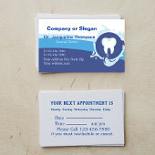 Elegante Tandarts Logo Afspraak Bedrijf Afsprakenkaartje