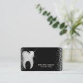 Elegante Tandarts Tandheelkundige Kliniek Tanden b Visitekaartje (Staand voorkant)