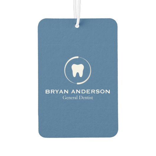 Elegante tandheelkundige Logo Luchtverfrisser (Achterkant)