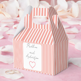 Elegante Tangerine Bruiloft Bedankdoosjes