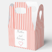 Elegante Tangerine Bruiloft Bedankdoosjes (Geopend)