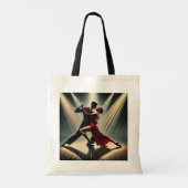 Elegante tangodansers en paardansen tote bag (Achterkant)