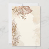 Elegante taupe Boho Neutraal minimal Vrijgezellenf Kaart (Achterkant)