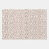 Elegante taupe en wit bruiloft inpakpapier (Voorkant 3)