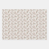 Elegante taupe en wit bruiloft inpakpapier (Voorkant 2)