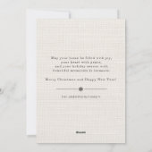 Elegante Taupe Multi Foto Kerstkaart (Achterkant)