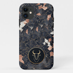 Elegante Taurus Sterrenbeeld Ontwerp Case-Mate iPhone Case