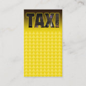Elegante TAXI skyline voor taxichauffeur taxichauf Visitekaartje (Voorkant)