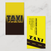 Elegante TAXI skyline voor taxichauffeur taxichauf Visitekaartje (Voorkant / Achterkant)