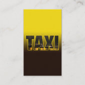Elegante TAXI skyline voor taxichauffeur taxichauf Visitekaartje (Voorkant)