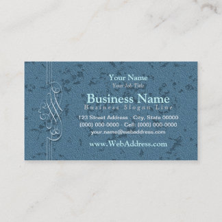 Elegante Teal / Aqua Zakelijke Kaarten Visitekaartje