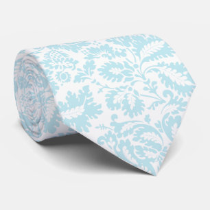 Elegante Teal Bloemige Botanische Stropdas