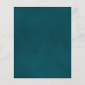 Elegante Teal & Goud BUDGET Trouwuitnodiging (Achterkant)