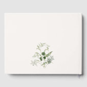 Elegante Teal Oranje Groen Cocktail Bruiloftsborre Gastenboek (Achterkant)