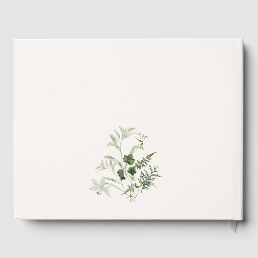 Elegante Teal Oranje Groen Cocktail Bruiloftsborre Gastenboek (Achterkant)